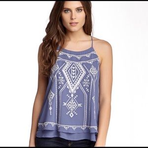 Blu Pepper Aztec Print Tank Top. Size Small.